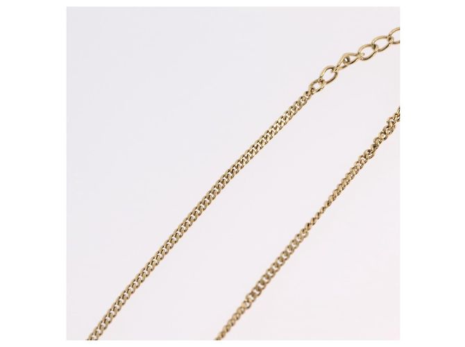 Collana Christian Dior Strass metallo Gold Tone Auth ka6626 - vista 11