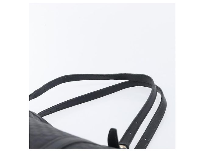 Borsa Tote GUCCI Micro GG Canvas Guccissima Pelle Nero Oro 449647 Auth ka6642 - vista 10