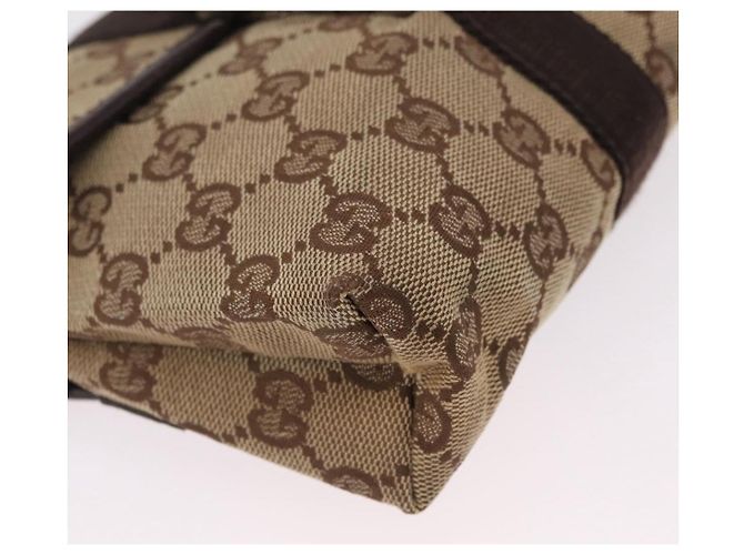 Borsello da vita GUCCI GG Canvas Beige Silver 131236 Auth 208149 Argento - vista 14