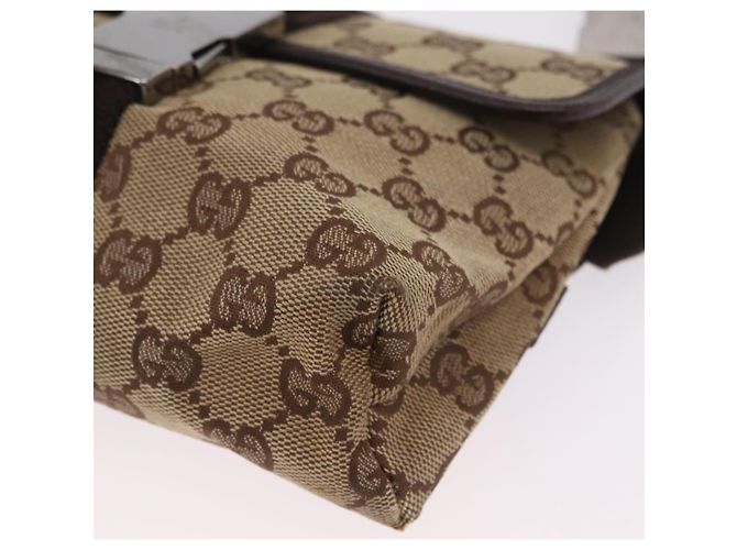 Borsello da vita GUCCI GG Canvas Beige Silver 131236 Auth 208149 Argento - vista 15