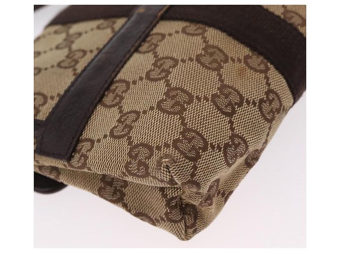 Borsello da vita GUCCI GG Canvas Beige Silver 131236 Auth 208149 Argento - vista 16