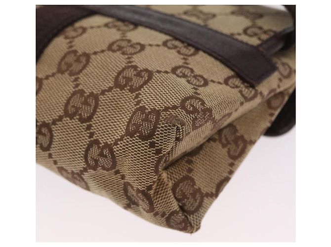 Borsello da vita GUCCI GG Canvas Beige Silver 131236 Auth 208149 Argento - vista 17