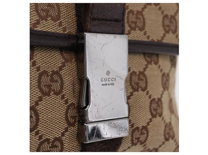 Borsello da vita GUCCI GG Canvas Beige Silver 131236 Auth 208149 Argento - vista 18