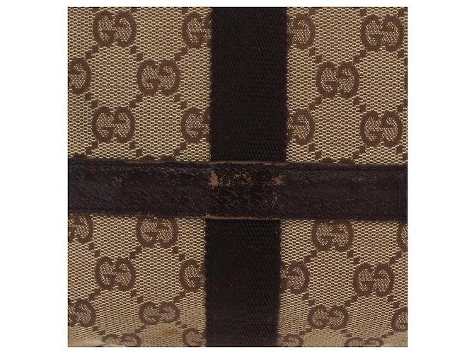 Borsello da vita GUCCI GG Canvas Beige Silver 131236 Auth 208149 Argento - vista 5