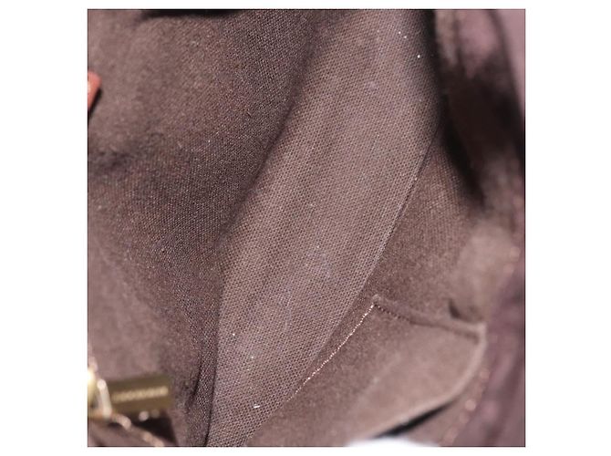 Borsa a mano BURBERRY Suede Dark Brown Gold Auth ep16404 D'oro Marrone scuro - vista 17