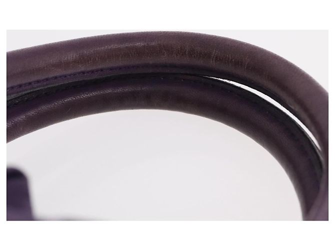 Borsa a Mano PRADA Nylon Viola Tono Oro Auth am12845A Porpora - vista 10