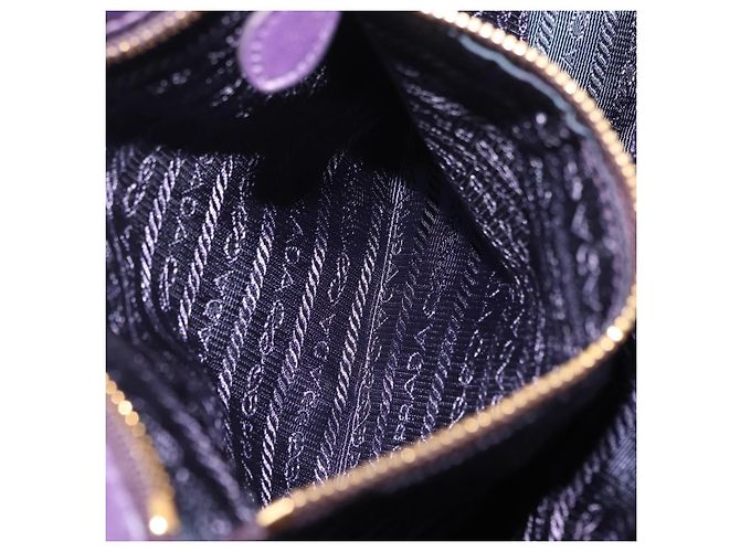 Borsa a Mano PRADA Nylon Viola Tono Oro Auth am12845A Porpora - vista 26