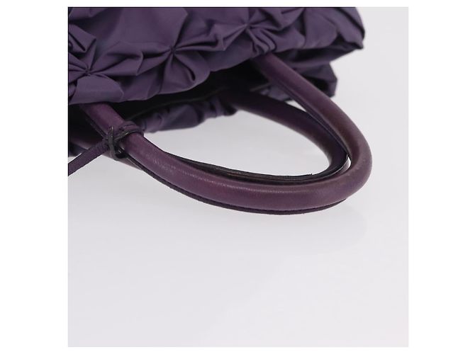 Borsa a Mano PRADA Nylon Viola Tono Oro Auth am12845A Porpora - vista 8