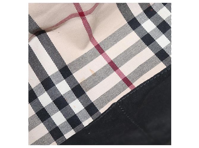 Borsa a mano BURBERRY in pelle nera e oro autentica ki6914A - vista 27