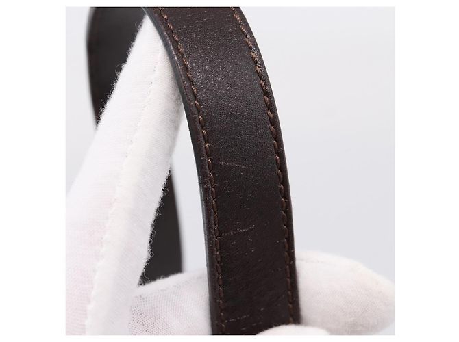 Borsa a Tracolla FENDI Zucca Canvas Mamma Baguette Marrone Argento Auth 207296A - vista 25