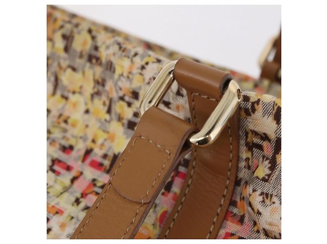 FENDI Zucchino Canvas Tote Bag Multicolor Gold 8BH215 Auth 208580V Mehrfarben Golden - Ansicht 10
