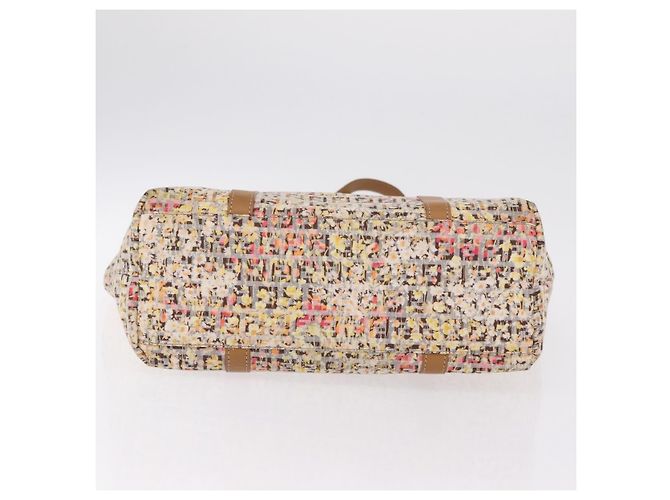 FENDI Zucchino Canvas Tote Bag Multicolor Gold 8BH215 Auth 208580V Mehrfarben Golden - Ansicht 11