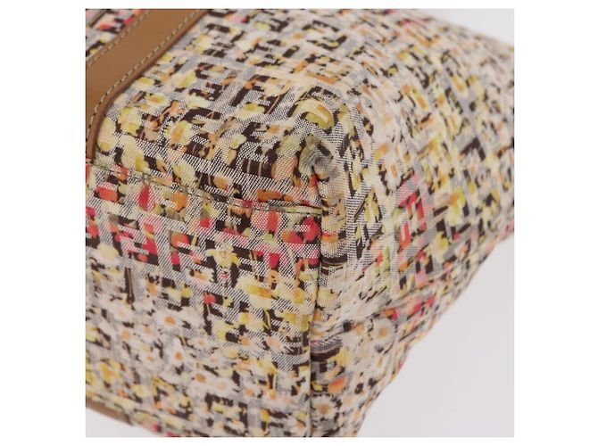 FENDI Zucchino Canvas Tote Bag Multicolor Gold 8BH215 Auth 208580V Mehrfarben Golden - Ansicht 13