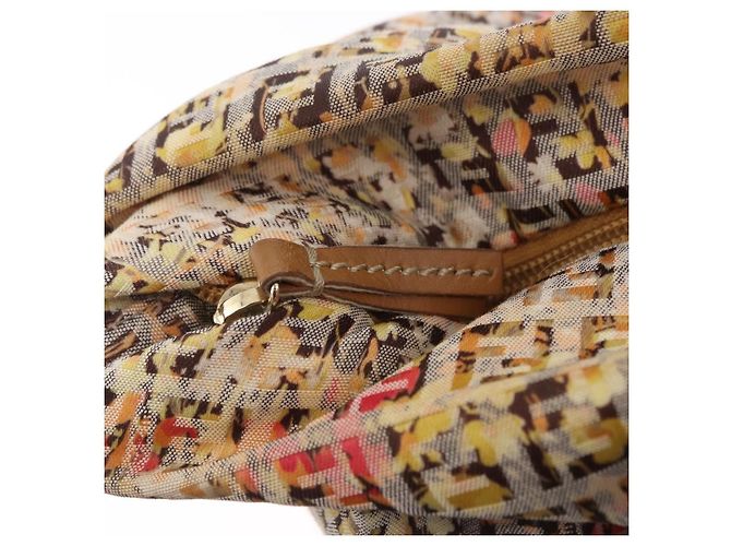 FENDI Zucchino Canvas Tote Bag Multicolor Gold 8BH215 Auth 208580V Mehrfarben Golden - Ansicht 18