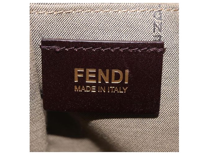 FENDI Zucchino Canvas Tote Bag Multicolor Gold 8BH215 Auth 208580V Mehrfarben Golden - Ansicht 19