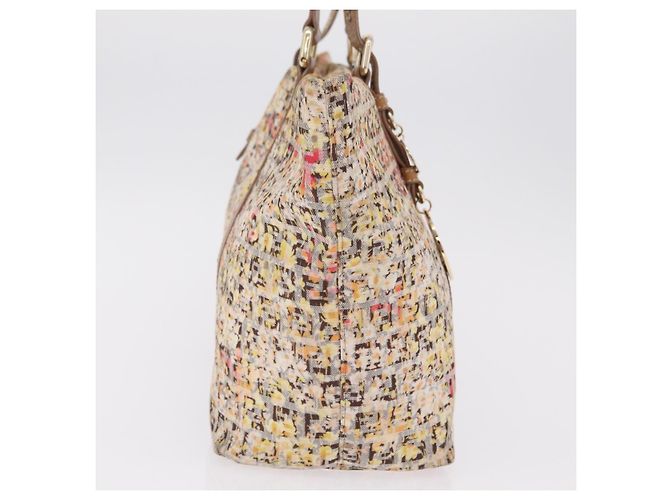 FENDI Zucchino Canvas Tote Bag Multicolor Gold 8BH215 Auth 208580V Mehrfarben Golden - Ansicht 5