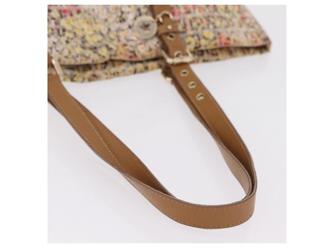 FENDI Zucchino Canvas Tote Bag Multicolor Gold 8BH215 Auth 208580V Mehrfarben Golden - Ansicht 7
