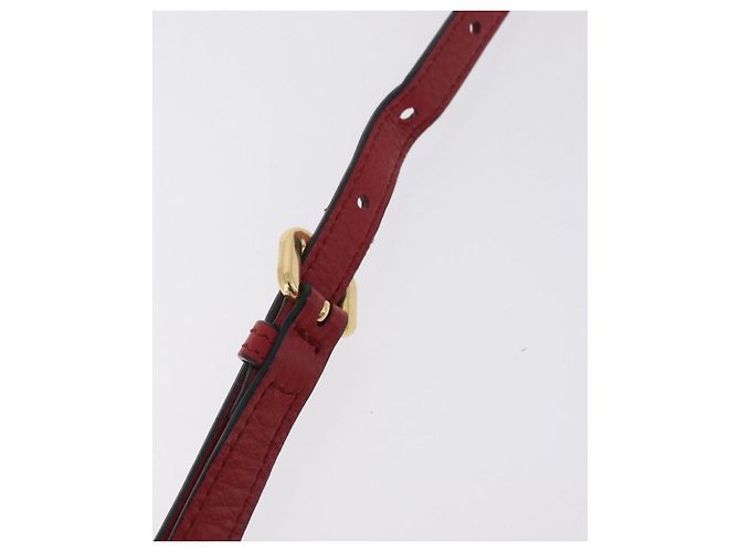 Borsa a Tracolla PRADA Pelle Rossa Oro Auth 209262A Rosso D'oro - vista 14
