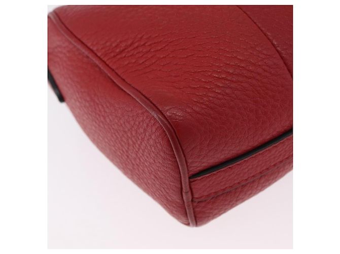 Borsa a Tracolla PRADA Pelle Rossa Oro Auth 209262A Rosso D'oro - vista 18