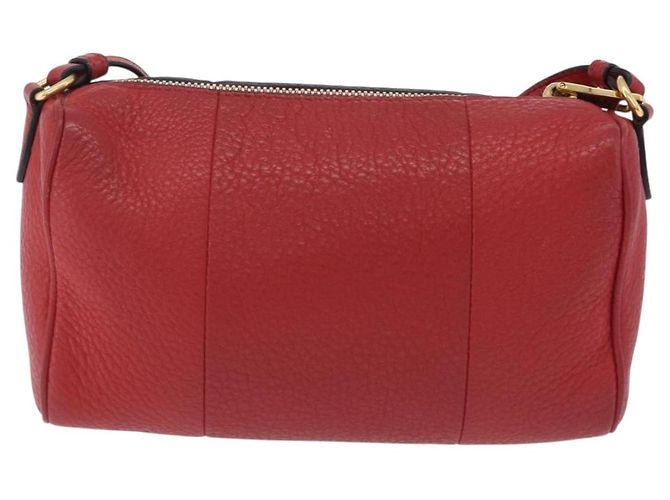 Borsa a Tracolla PRADA Pelle Rossa Oro Auth 209262A Rosso D'oro - vista 3