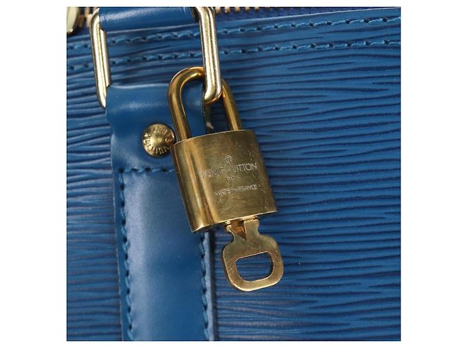 LOUIS VUITTON Epi Keepall 50 Boston Bag Blue M42965 LV Auth am12687V - vista 15