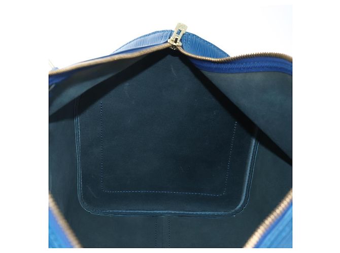 LOUIS VUITTON Epi Keepall 50 Boston Bag Blue M42965 LV Auth am12687V - vista 19