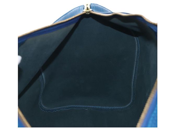 LOUIS VUITTON Epi Keepall 50 Boston Bag Blue M42965 LV Auth am12687V - vista 20