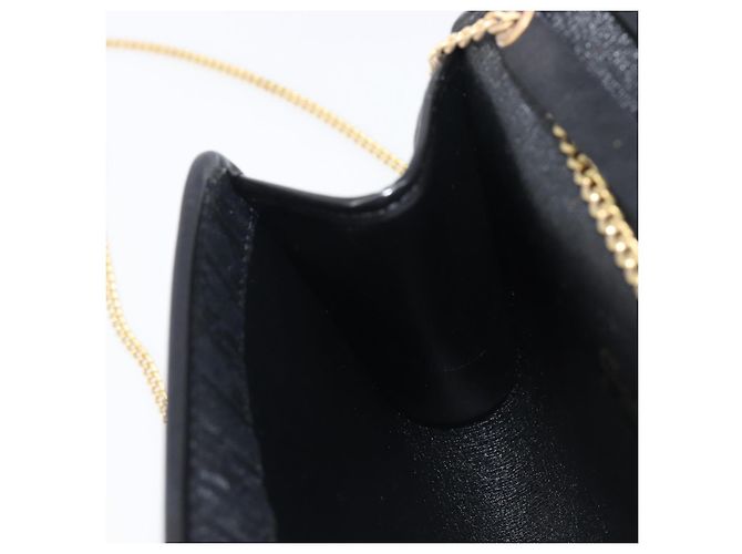 Borsa a Tracolla con Catena Christian Dior Trotter Canvas Nero Oro Auth 208710V - vista 20