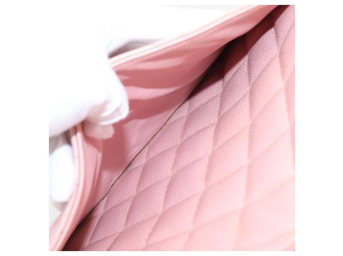 CHANEL Standard Tote Bag Caviar Leder Pink Gold CC Auth 208641V Golden - Ansicht 24