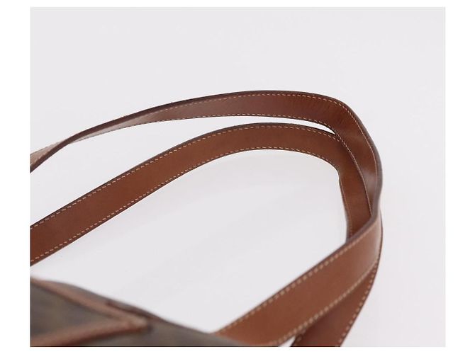 Céline Borsa Tote CELINE Macadam PVC Brown Auth 208166 Marrone - vista 10