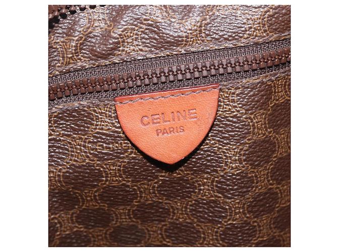 Céline Borsa Tote CELINE Macadam PVC Brown Auth 208166 Marrone - vista 19