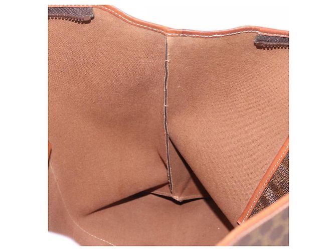 Céline Borsa Tote CELINE Macadam PVC Brown Auth 208166 Marrone - vista 22
