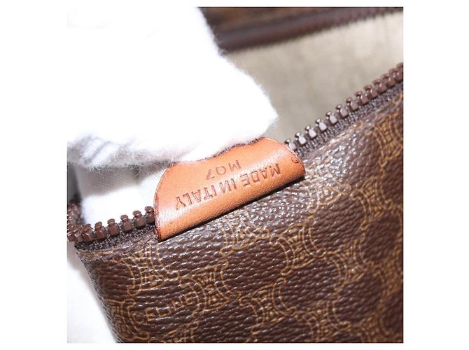 Céline Borsa Tote CELINE Macadam PVC Brown Auth 208166 Marrone - vista 25