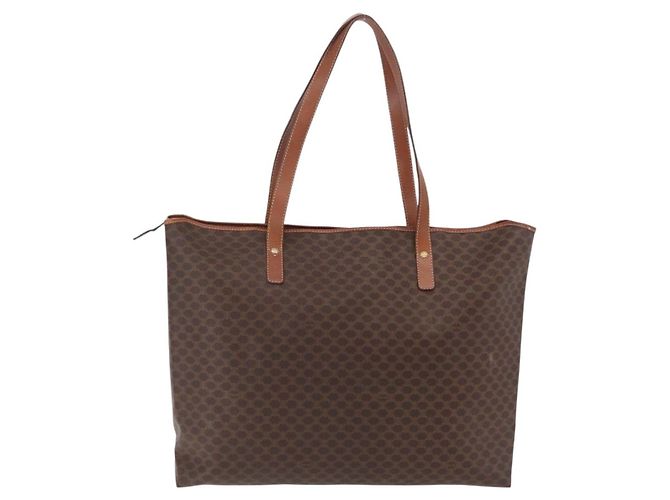 Céline Borsa Tote CELINE Macadam PVC Brown Auth 208166 Marrone - vista 4