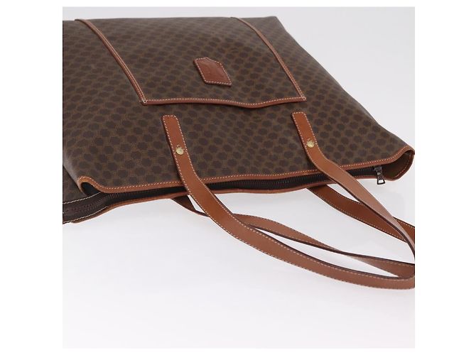 Céline Borsa Tote CELINE Macadam PVC Brown Auth 208166 Marrone - vista 7