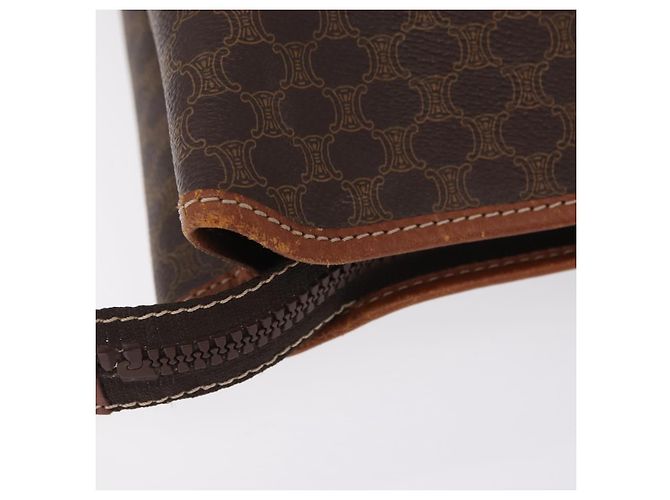 Céline Borsa Tote CELINE Macadam PVC Brown Auth 208166 Marrone - vista 8