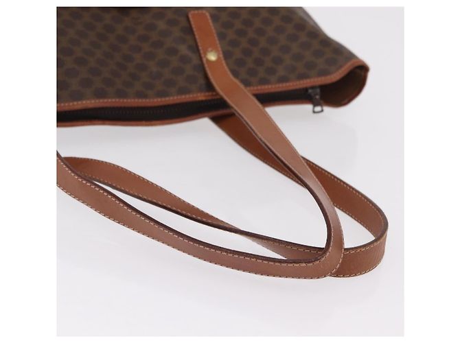 Céline Borsa Tote CELINE Macadam PVC Brown Auth 208166 Marrone - vista 9