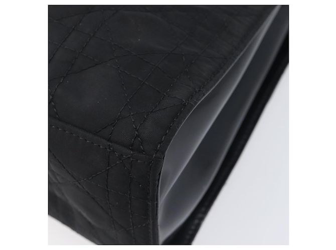 Borsa a mano Christian Dior Canage Nylon Black Gold Auth ep16513A - vista 12
