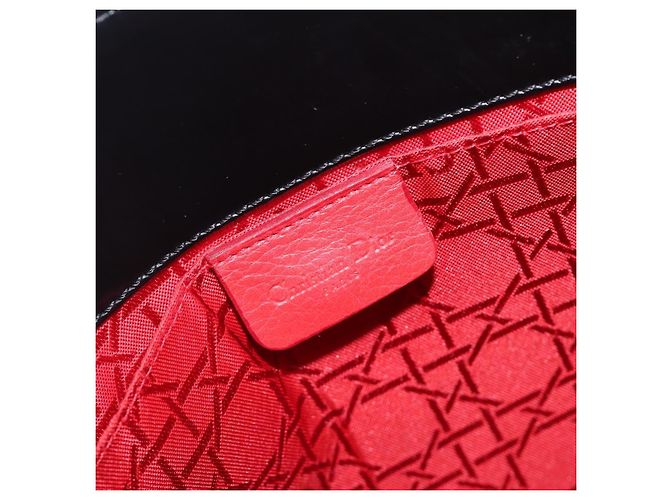 Borsa a mano Christian Dior Canage Nylon Black Gold Auth ep16513A - vista 16