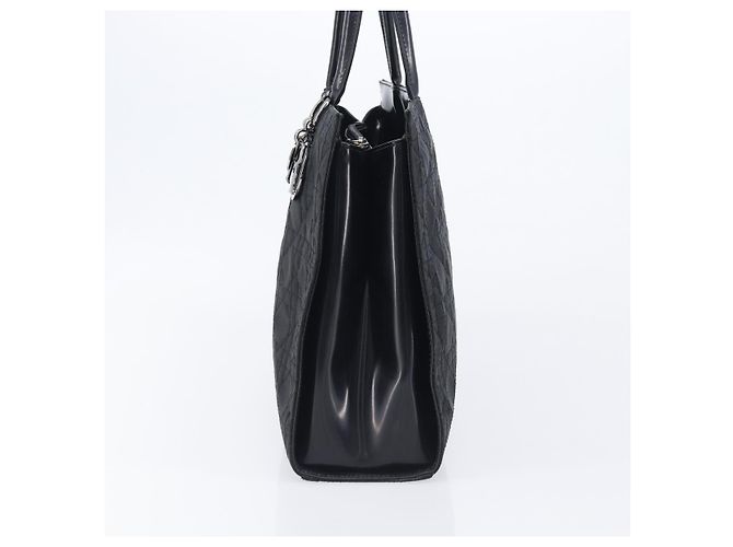 Borsa a mano Christian Dior Canage Nylon Black Gold Auth ep16513A - vista 5