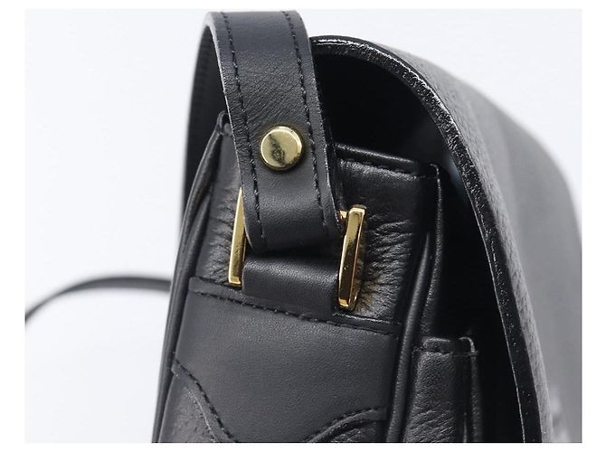 Borsa a tracolla Burberrys in pelle nera e oro Auth ep16288A Nero D'oro - vista 18