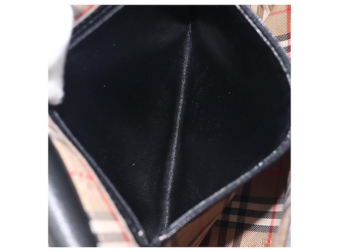 Borsa a tracolla Burberrys in pelle nera e oro Auth ep16288A Nero D'oro - vista 24