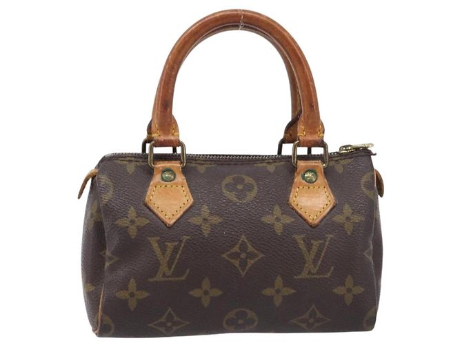 LOUIS VUITTON Monogram Mini Speedy Hand Bag M41534 LV Auth 208840 Monogramme - vue 13