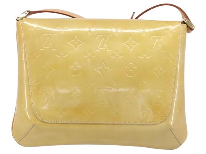 LOUIS VUITTON Monogram Vernis Thompson Street Bag Beige M91301 LV Auth BA16424A - vista 3