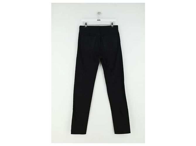 Autre Marque Vaqueros rectos Saint Laurent negros de algodón - vista 3