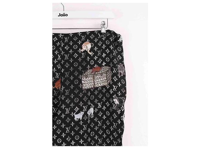 Louis Vuitton Schwarze gerade Hose - Ansicht 4