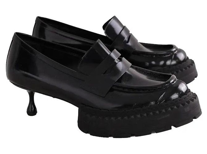 Mocassini Jimmy Choo in pelle nera Nero - vista 3