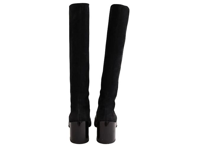 Botas Alaïa de cuero negro - vista 2