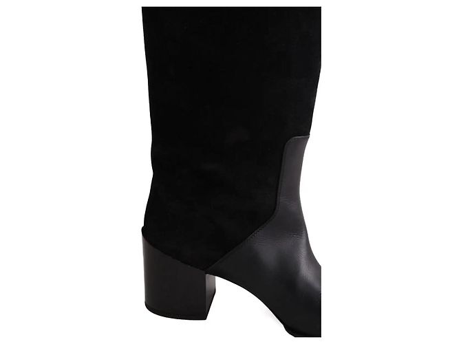 Botas Alaïa de cuero negro - vista 4