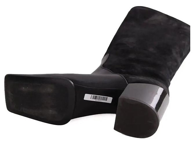 Botas Alaïa de cuero negro - vista 6